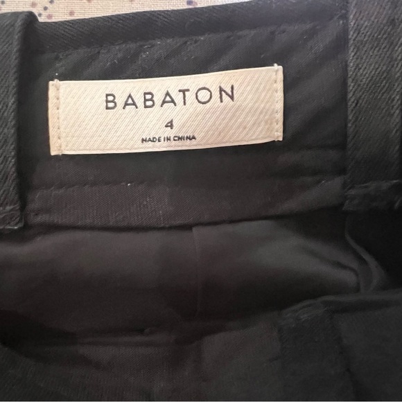 Babaton high waist pleated pants black with cashmere size 4 excellent condition - Picture 10 of 10